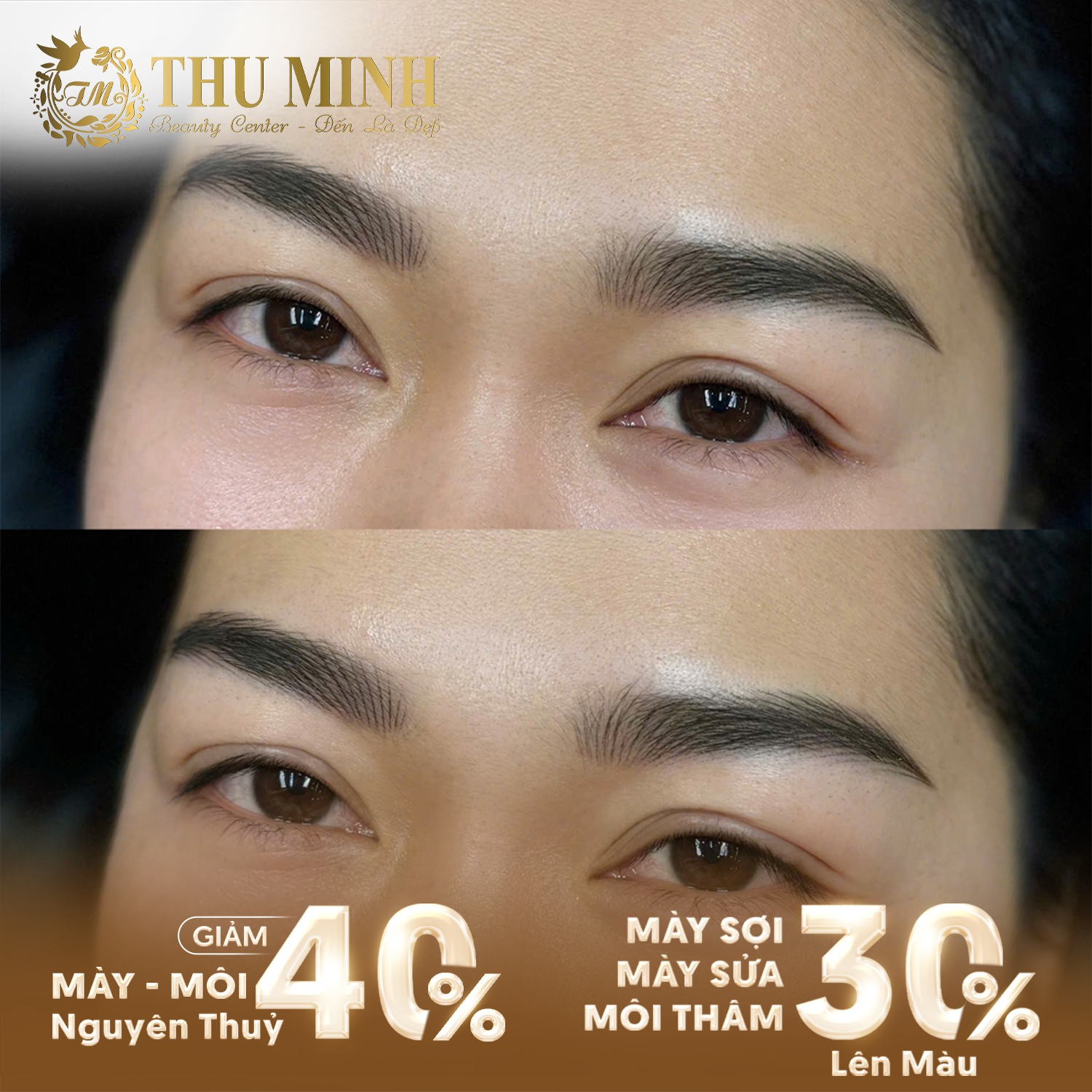 Phun mày Ombre