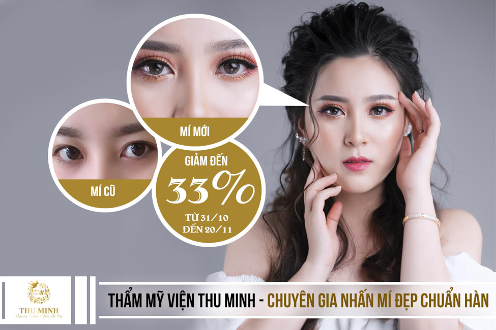 Hình ảnh cắt mí mắt Hàn Quốc tại Thu Minh